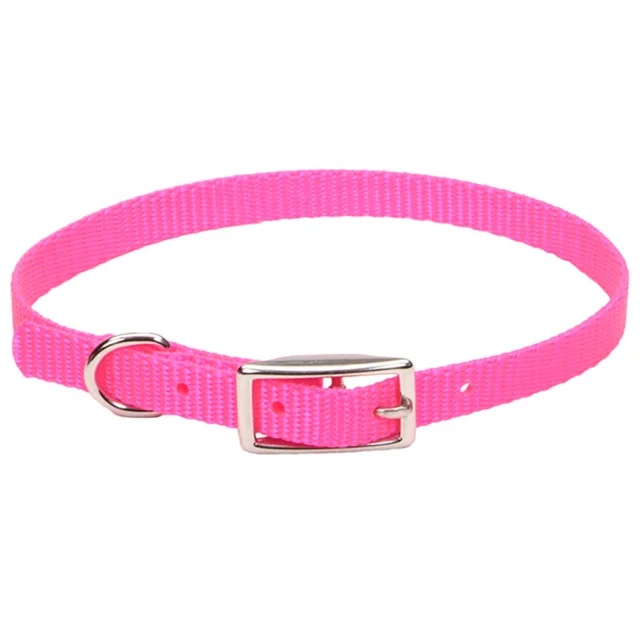 Ошейник Coastal Nylon Web для собак, ярко-розовый, 1×30 см