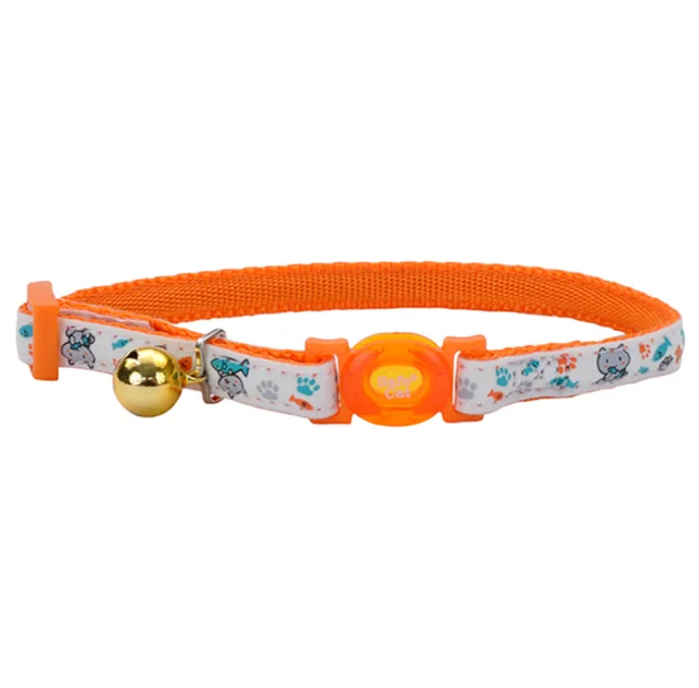 Безпечний нашийник Coastal Fashion Safe Cat Collar для котів, світловідбиваючий, помаранчевий, 1×20-30 см