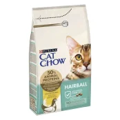 Сухий корм Purina Cat Chow Hairball Control для виведення шерсті у котів, з куркою, 1.5 кг