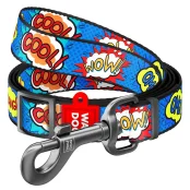 Повідець WAUDOG Nylon для собак, ВАУ, ширина 15 мм, довжина 152-183 см