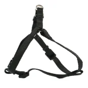 Шлейка Cristel для собак, нейлон, с пластиковой пряжкой, 15 мм / 28-36 см / 28-36 см, чёрный
