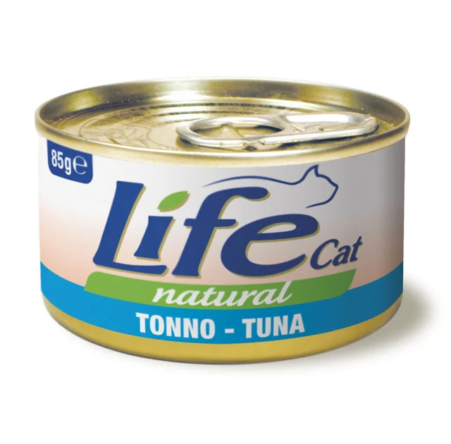 Консерва LifeCat Tuna для кошек от 6 месяцев, с тунцом, 85 г