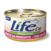 Консерва LifeCat Tuna With Ham для кошек от 6 месяцев, с тунцом и куриной ветчиной, 85 г