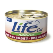 Консерва LifeCat Tuna With Lobster для кошек от 6 месяцев, с тунцом и омарами, 85 г