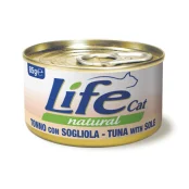 Консерва LifeCat Tuna With With Sole для кошек от 6 месяцев, с тунцом и камбалой, 85 г
