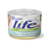 Консерва LifeCat Tuna With Squids для кошек от 6 месяцев, с тунцом и кальмарами, 150 г