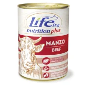 Консерва LifeDog Nutrition Plus Beef Chunks для собак от 6 месяцев, с кусочками говядины, 400 г