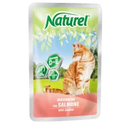 Влажный корм Naturel Salmon Chunks In Sause для кошек от 6 месяцев, с кусочками лосося в соусе, 100 г