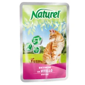 Влажный корм Naturel Plaice Chunks In Sause для кошек от 6 месяцев, с кусочками камбалы в соусе, 100 г