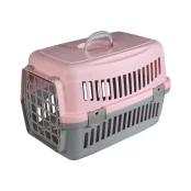 Переноска AnimAll CNR-102 для котів і собак, сіро-рожева, 48.5×32.5×32.5 см Переноска AnimAll CNR-102 для котів і собак, сіро-рожева, 48.5×32.5×32.5 см