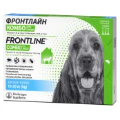 Капли Boehringer Ingelheim Фронтлайн Комбо Спот Он от блох и клещей для собак, 10-20 кг, цена за 1 пипетку