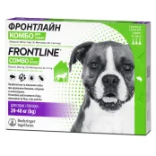 Капли Boehringer Ingelheim Фронтлайн Комбо Спот Он от блох и клещей для собак, 20-40 кг, цена за 1 пипетку
