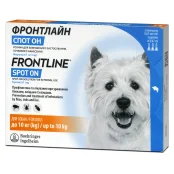 Капли Boehringer Ingelheim Фронтлайн Спот Он от блох и клещей для собак, S, 2-10 кг, цена за 1 пипетку