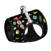 Шлея Waudog Clothes c QR-паспортом для собак, мягкая, рисунок "Рик и Морти 2", размер ХS2, 28-31/20-22 cм