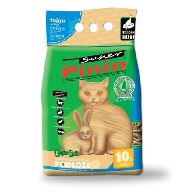 Деревний наповнювач Super Pinio з насиченим ароматом хвої, 10 л (6.4 кг)