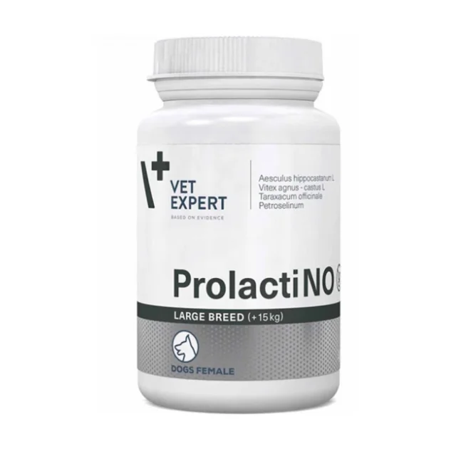 Таблетки VetExpert ProlactiNo Large Breed для собак великих порід із симптомами помилкової вагітності, 40 табл