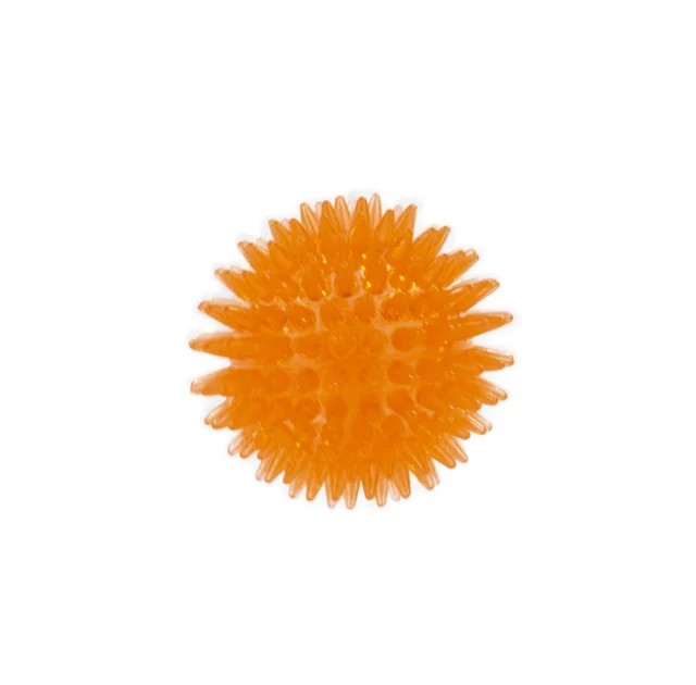 Игрушка AnimAll GrizZzly Колючий мяч, для собак, оранжевая, 6.4 см
