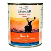 Консервы Hubertus Gold Hirsch mit Pastinake для собак, оленина с пастернаком, 800 г