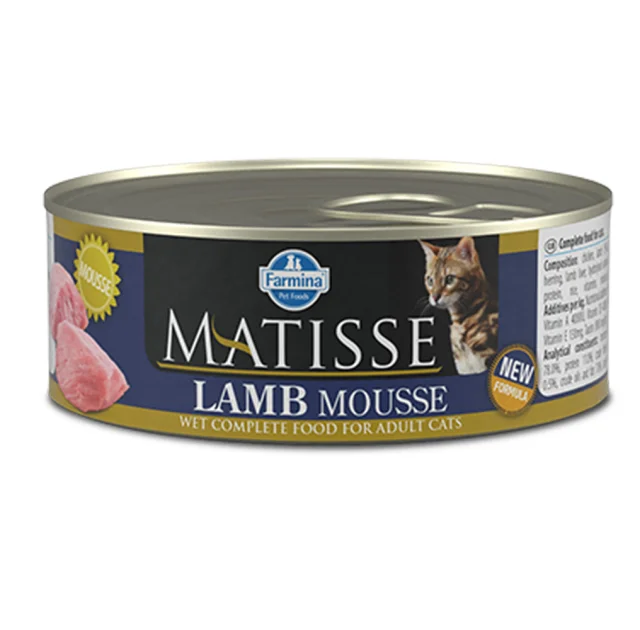 Влажный корм Farmina Matisse Cat Mousse Lamb для взрослых кошек, с ягнёнком, 85 г