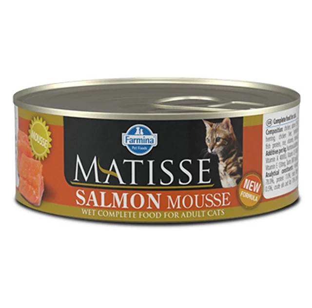 Влажный корм Farmina Matisse Cat Mousse Salmon для взрослых кошек, с лососем, 85 г