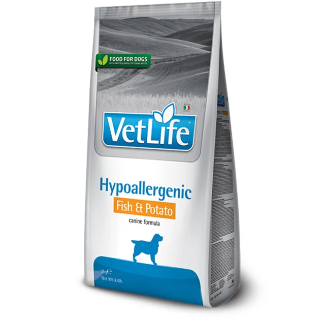 Сухой корм Farmina Vet Life Hypoallergenic Fish&Potato для собак, при пищевой аллергии, рыба и картошка, 2 кг