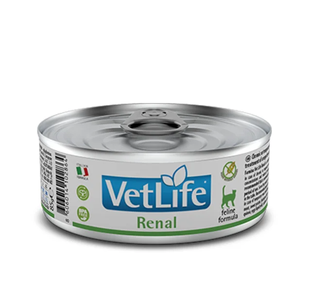 Влажный корм Farmina Vet Life Renal для кошек, для поддержания функции почек, 85 г