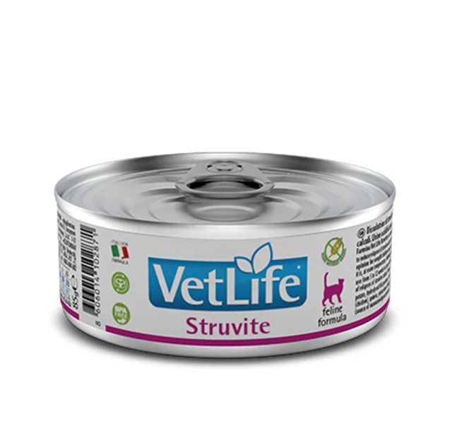Влажный корм Farmina Vet Life Struvite для кошек, для растворения струвитных уролитов, 85 г