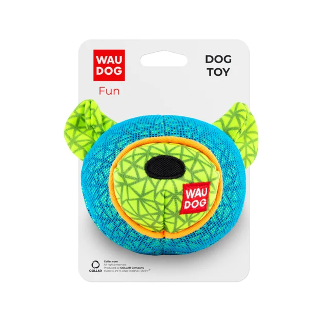 Іграшка Waudog Fun Ведмедик для собак, 20×14 см, блакитна