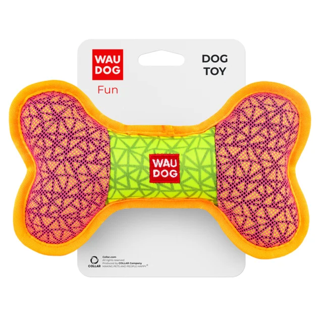 Іграшка Waudog Fun Кістка для собак, 20×12 см, рожева