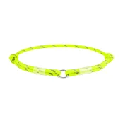 Шнурок для адресника Waudog Smart ID из паракорда, светоотражающий, размер M, 4 мм/42-76 см, жёлтый