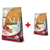 Низькозерновий сухий корм Farmina N&D для собак середніх та великих порід, курка з гранатом, 12 + 2.5 кг у подарунок