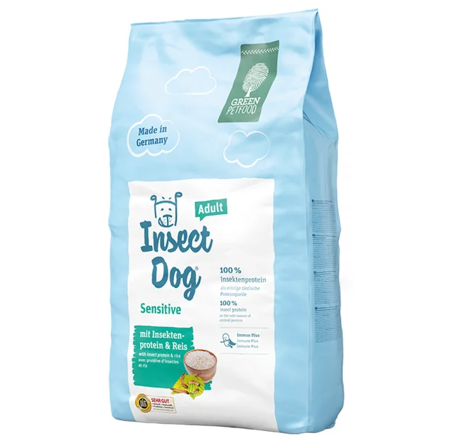 Сухий корм Green Petfood InsectDog Sensitive Adult для дорослих собак, з протеїнами комах та рисом, 10 кг