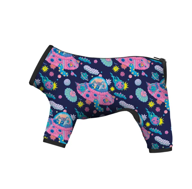 Дождевик Waudog Clothes для собак, рисунок "Рик и Морти 1", S32