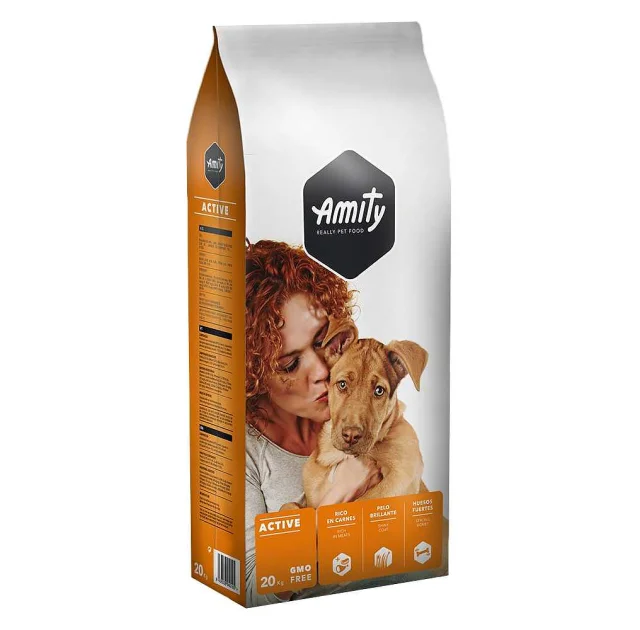 Сухой корм Amity Eco Active для взрослых собак с высокими нагрузками, 20 кг