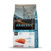 Сухий корм Bravery Salmon Adult Cat для дорослих котів, з лососем, 7 кг
