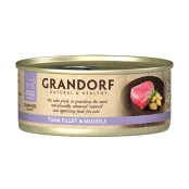 Консервы Grandorf Tuna Fillet&Mussels для кошек, филе тунца с мидиями, 70 г
