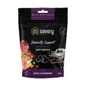 М’які ласощі Savory для зміцнення імунітету собак, качка та шипшина, 200 г М’які ласощі Savory для зміцнення імунітету собак, качка та шипшина, 200 г