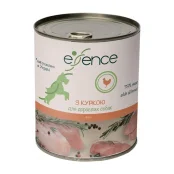 Вологий корм Essence для дорослих собак, з куркою, 800 г