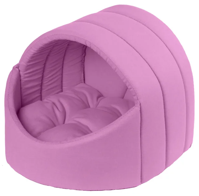 Лукошко Теремок для животных, размер XS, 36×31×30 см, розовое