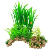 Штучне рослина Yusee Печера з рослинами XL 20x14x33см Штучне рослина Yusee Печера з рослинами XL 20x14x33см