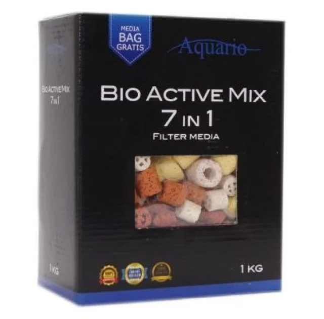 Наполнитель для биологической фильтрации Aquario Bio-Active Mix 7in1 1kg (керамика)