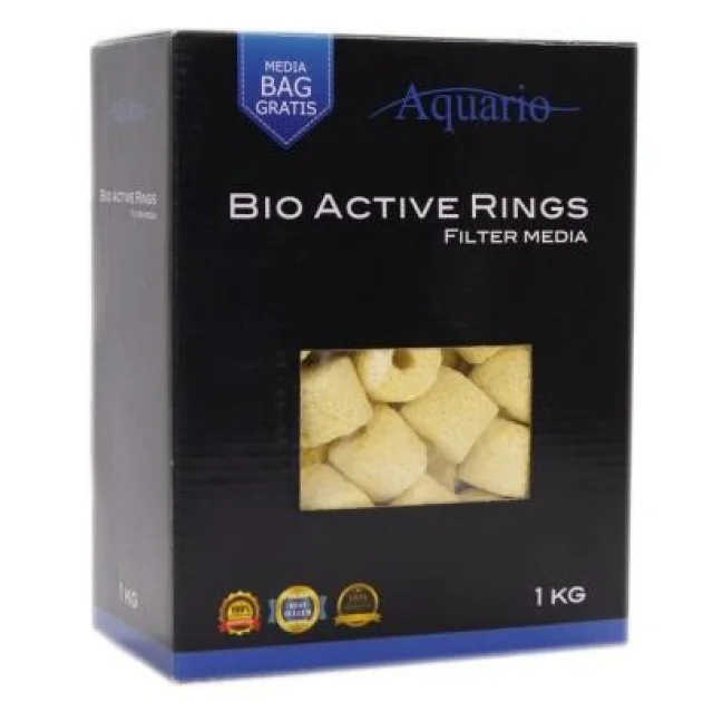 Наполнитель для биологической фильтрации Aquario Bio-Active Rings 1кг