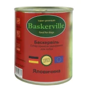 Вологий корм Baskerville для собак, яловичина 800 г