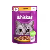 Влажный корм Whiskas для котов, с курицей в желе, 85 г