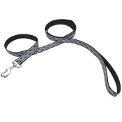 Cветоотражающий поводок Coastal Lazer для собак, черный, 1.6×1.2 м