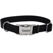 Нашийник Coastal Titan Buckle для собак, чорний, 2.5×46-66 см