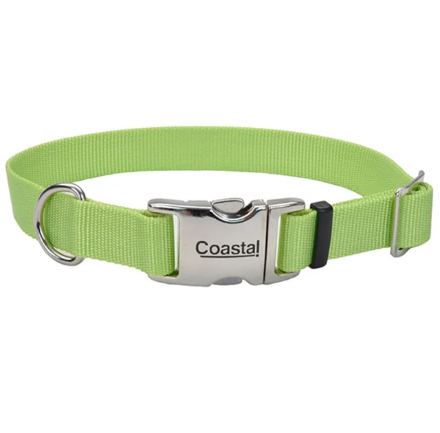Нейлоновый ошейник Coastal Titan для собак, лимонный, 2.5×50 см