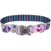 Нашийник Coastal Sublime для собак, пташки з смужками, 1.8×30 см