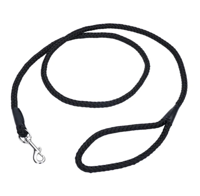 Поводок Coastal Rope Dog Leash для собак, круглый, черный, 1.8 м
