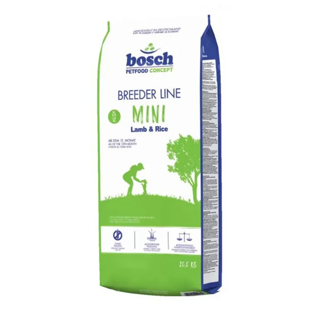 Сухой корм Bosch BREEDER LINE MINI с ягнёнком и рисом, для собак, 20 кг